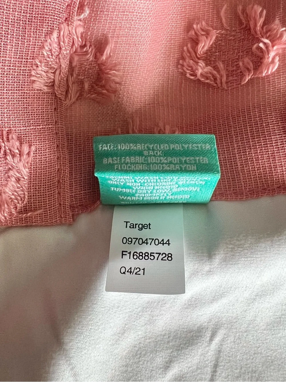 NWT Pillowfort Light Blocking Clipped Dot Curtain Panel 63”x42”